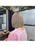 白髪染め/白髪染めを使わない白髪染め/ハイライト/円山/ボブ