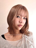 リベルタ(liberta)&nbsp;ピンクベージュ×切りっぱなしボブ/liberta なつこ
