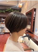 大人ショート/ショートヘア/ショートカット/白髪ぼかし/