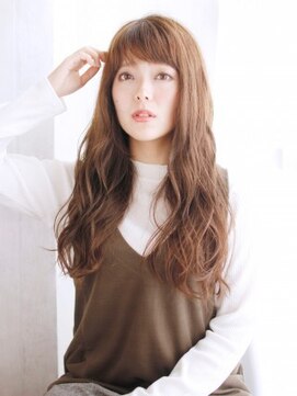 ヘアメイク ナル(hair make nalu) ゆるカールな雰囲気のミックスカールスタイル