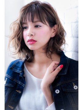 ヘアーアートシフォン 川口東口店(hair art chiffon) ダスティ、ウォームオレンジュ、ホワイトブロンドヘア