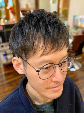 ウィード(WEED) メンズビジカジ☆ソフトツーブロックショートレイヤー