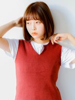 ネイヴィル オモテサンドウ(navile omotesando)&nbsp;☆アッシュブラウンワンカールボブ☆navile表参道