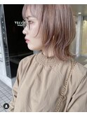 ウルフ×ベージュピンク