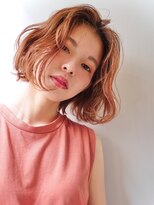 テトラ バイ ネオリーブ 横浜西口店(tetra by neolive)&nbsp;オレンジブラウンで艶髪に