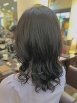 キャラ 池袋本店(CHARA)&nbsp;まるでコテで巻いた様なセミロングのデジタルパーマが可愛い♪