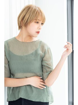 トティア 梅田(Totia) 【Totia梅田】ナチュラルショート×シルキーベージュ