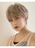柔らかい×抜け感ショート