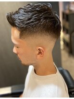 フランクスバーバーリザーブ 人形町店(FRANK’S BARBER RESERVE)&nbsp;濡れパンミドルスキンフェードアップバングS