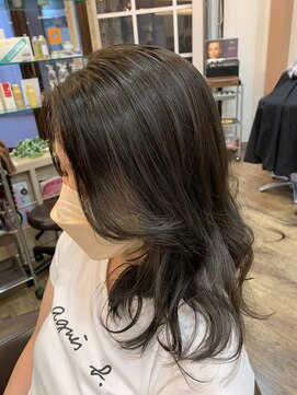 ベルプロッドバイアルター 千葉(bel. prod by aL-ter) 【bel.高野】グレージュカラー/シルキーベージュ/斜めバング