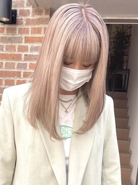 サンクプロジェクト(cinq PROJECT) ダブルカラーピンクベージュベージュカラーケアブリーチレイヤー