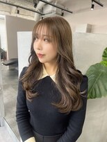 ジエクトカナウ 大阪梅田店(The Ect canow) レイヤーロング似合わせカットラベンダーグレージュ透明感カラー