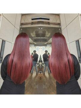 ミラシィ 稲毛(Mirashy) プルエクステ×チェリーレッドカラー