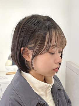 スイ(suiw) デザインカラーショートボブ【suiw】昭和町/ワンカール