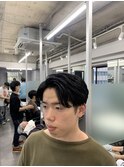 サイドアップバング