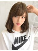 ワンカールで大人かわいい艶ボブ