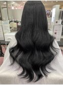 ブルーブラック 【シールエクステ】 #Koreaスタイル
