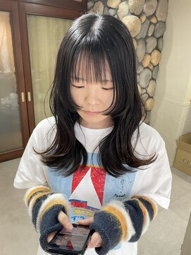 ロアバイチェリーコークウブ(Loa by CHERRY COKE ubu) 顔周りボブウルフ×ミディアム