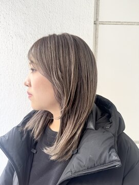 ミクマル(micmal) 大人可愛い大人美人くすみカラーアッシュグレーベージュ