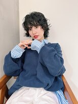 ホロ(hollo) ボブパーマウェーブミディアムパーマボブプードルパーマ