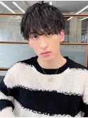 "縦落ちツイストスパイラルパーマメンズパーマ波巻きツイスパ "