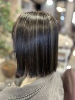 リファイン 羽村店 ホワイトグレージュ/デジタルパーマ/チェリーブラウン/羽村