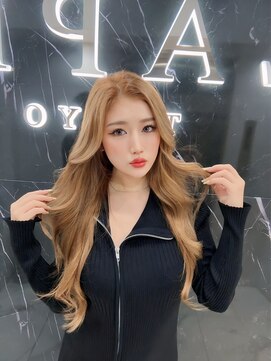 ラピス 渋谷本店(Lapis) ミルクティーベージュ/レイヤーカット/ブリーチなし/髪質改善