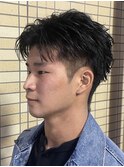 MEN’S HAIR/波巻ツイストスパイラル/フェザーパーマ/柏