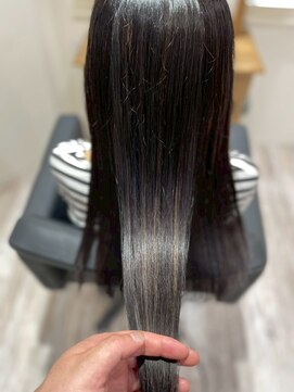 大船駅髪質改善カラー縮毛矯正艶カラートリートメントブラウン◆