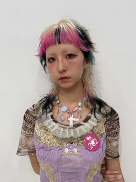 アソビセカンド 原宿(ASOBI 2nd) ダブルカラー/黒髪/ボブルフ/ネビージュ/原宿/