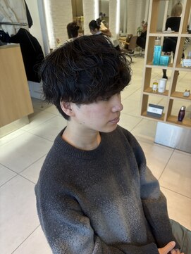 ヴァンカウンシル 金山(VANCOUNCIL kanayama) ホワイトグレージュミニウルフデジタルパーマMO 15