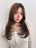 モナ 髪質改善(MONA)&nbsp;【MONA】ハイレイヤー/ブラウンカラー/レイヤーカット【栄駅】