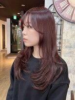 インデペンデンス(independence)&nbsp;韓国風ウルフ♪ハッシュカット×チェリーレッド