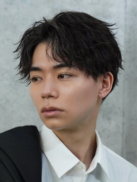 Men's hair FACE。【メンズ ヘア フェイス】【2月26日OPEN予定】 印象UPセンターパートスパイラルパーマ/港南台/メンズパーマ