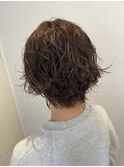 ショート×パーマ