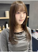 花田韓国レイヤーハッシュカットブリーチなしカラー下北沢顔周り