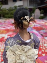 道後着物 ヘアセット