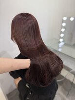ペレ 原宿(PELE)&nbsp;ダークパープルナチュラルショート夏のヘアアレンジ原宿
