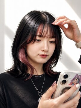ユウヘアー 尾張旭店(U Hair) インナーカラーのくびれスタイル
