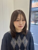 ビューバイネオリーブ 用賀店(Beau'r by neolive)&nbsp;ストレートパーマ縮毛矯正ダークパープル夏ミルクブラウン[用賀]