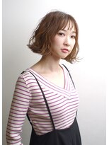 ヘアーメイクジェンテ(hair make gente)&nbsp;切りっぱなしパーマヘア