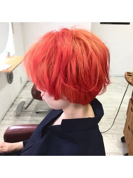 ビードロ 吉祥寺店(vi dro) 【お客様スタイル】バレンシアオレンジ×マッシュショート