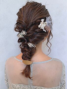 カナン 銀座(CANAAN) 編み下ろし　ゆるふわアレンジ　ヘアセット　ヘアアレンジ