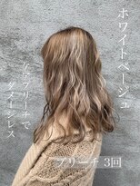 スイート ヘアデザイン(Suite HAIR DESIGN)&nbsp;ホワイトベージュ ハイトーンカラー ケアブリーチ