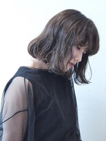 ココ 本八幡(KOKO)&nbsp;黒髪クラゲヘアーオリーブグレー小顔ココアベージュ丸型卵型ボブ
