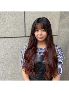 ヘアメイク マルナ 大通店(HAIR MAKE MALUNA) 【MALUNA 嵐】ワインレッド×グラデーションstyle