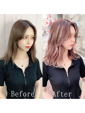 エクステ専門店あるじゃんすー 柏店 シルキーハイライト#シールエクステ#韓国風レイヤー#柏