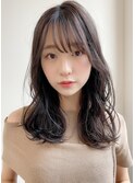 小顔カット・外ハネボブ・くびれヘア・ペールベージュ