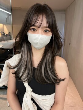 サイン 表参道(SIGN) ザクザクレイヤーカット巻き方簡単ミディアムロング韓国表参道