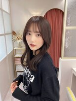 ランド 原宿表参道(LAND)&nbsp;ショコラアッシュ/ヘルシースタイル/ふんわりカール/前髪カット